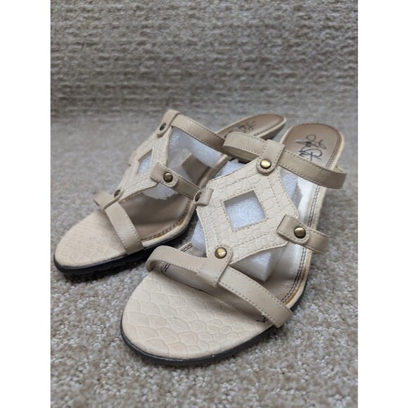 Life Stride Kona Sandals Women's 8 1/2 45367252 Tan 3" Pumps - Picture 2 of 14